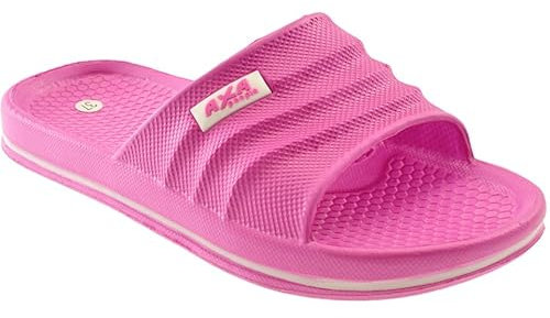 AXA SHOES Ciabatta Mare/Piscina Uomo Pantofola Mare fino al 47 (fuxia, numeric_38)
