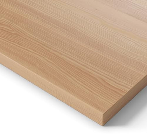 Ergotopia Tischplatte 160 cm robuste Schreibtischplatte Eiche Furnier ideal für höhenverstellbare Schreibtische - Holzplatte gefertigt in Deutschland - 25 mm Bürotischplatte