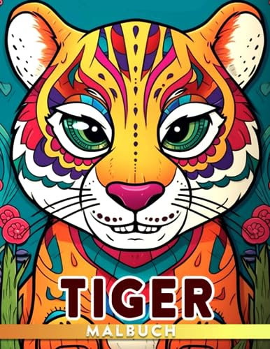 Tiger Malbuch: Hochwertiges Wald-Themen-Malbuch mit 30 Seiten, perfekt zur Entspannung und als Geschenk, von allen geliebt.