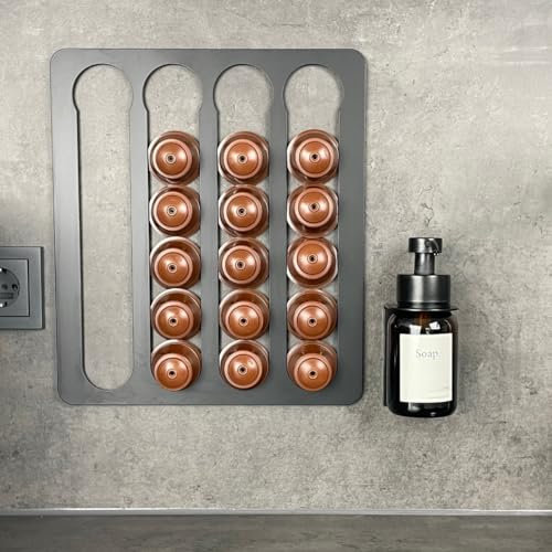 Nescafé - Support mural pour capsules Nescafé Dolce Gusto - Auto-adhésif - Sans perçage
