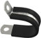 20 PCS Stainless Steel Rubber Cushioned R Shape Clamps,Cable Mounting Hose Pipe Clamps,Rubber Lined P Clips (20mm)