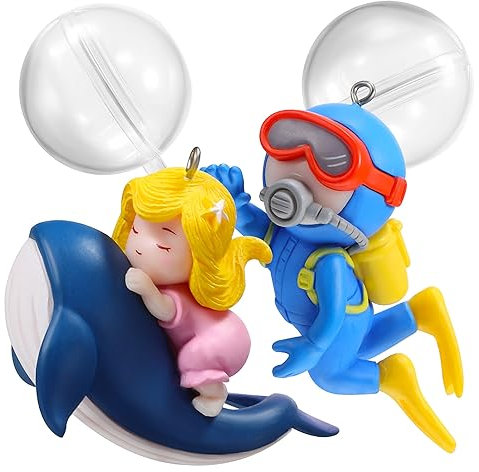 DOITOOL 2stücke Schwimmende Aquarium Dekorationen Taucher Figuren Aquarium Zubehör Ornament Für Haushalt Teich Fischbecken Dekoration