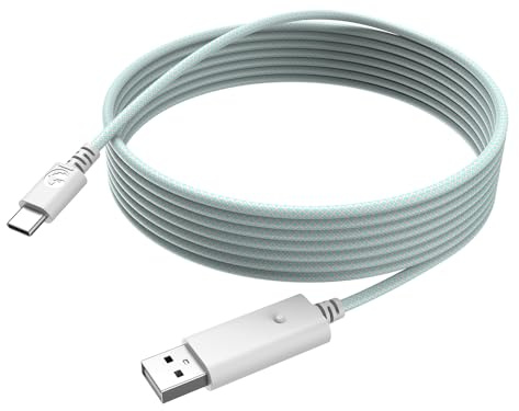 GameSir USB-C-Kabel für G7 SE, G7, T4 Kaleid (Weiß & Cyan)
