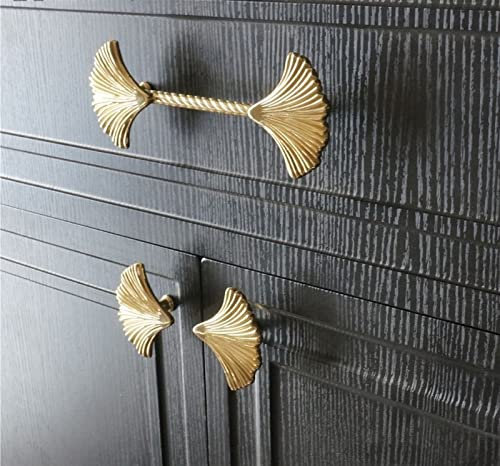 NALsa Messing Gold Möbelgriffe Türknöpfe und Griffe for Schrank Küchenschrank Schublade zieht 1St (Color : C-3280-Left)