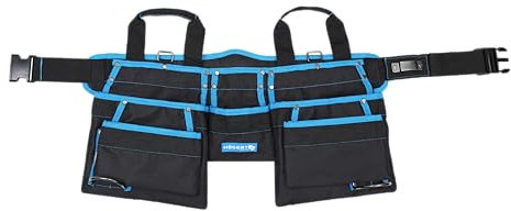 HÖGERT TECHNIK - Werkzeuggürtel 15 Taschen, Werkzeug Gürtel für Herren, werkzeug gürteltasche,Robuste Werkzeugtasche gürtel für Handwerker, Zimmerer Elektriker, Tischler, Bau, 600D-Polyester