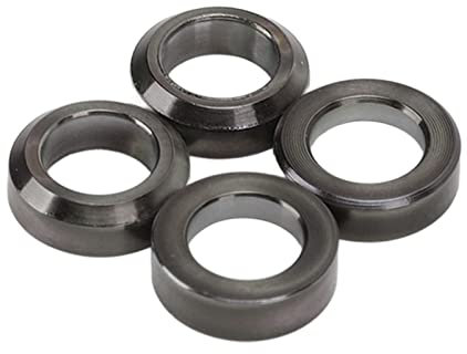 Drfeify Bike Brake Caliper Spacer, 4Pcs Titanium Alloy Mountain Bike Brake Caliper Washer Accessories (Black