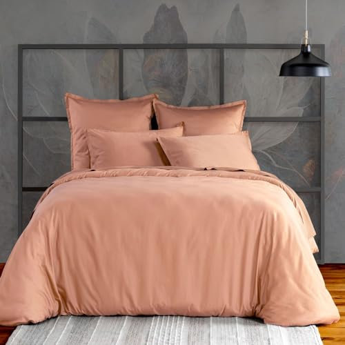 Housse de Couette 220x240 cm Satin de Coton Rose