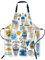 Smooffly Schürze mit antiken Griechenland-Elementen, Unisex, verstellbare Latzschürze, Kochen, Küche, Koch, Damen, Herren, Schürzen für Zuhause, Küche, Restaurant, Café, Geschäft, Garten, Elemente des