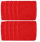 10Pcs Microfiber Car Cleaning Cloth, Kitchen Bathroom Towel 30 * 30cm Lint Free, Red Towels Reusable Microfiber Cleaning Rags For Dusting,Windows,Kitchenware,Cars