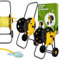 Chariot pour Tuyau d'Arrosage 45 m avec Enrouleur Support avec Roues Poignée Portable Trépied Enrouleur Solide Anti-Enchevêtrement Léger et Durable Parfait pour les Grands Jardins