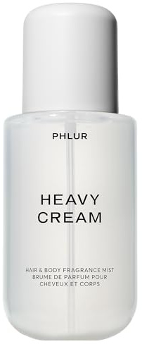 PHLUR Heavy Cream Body Mist, 8 Fl Oz – Hair and Body Perfume for Women, Gourmand Vanilla Body Spray with Marshmallow, Coconut Cream & Citrus Fragrance
