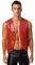 YiZYiF Herren Pailetten Weste Ärmellos Glitzer Disco Karneval Kostüm Jacke Top Glitzernde Silvester Party Festival Outfit Gilet Rot M