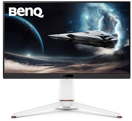 BenQ MOBIUZ EX271U - Monitor de juegos 4K eARC 165Hz 1ms DP 1.4 HDMI 2.1 65W USB-C Gaming Monitor, 95% P3, DisplayHDR 400, Freesync Premium, KVM, Pixsoul, control remoto