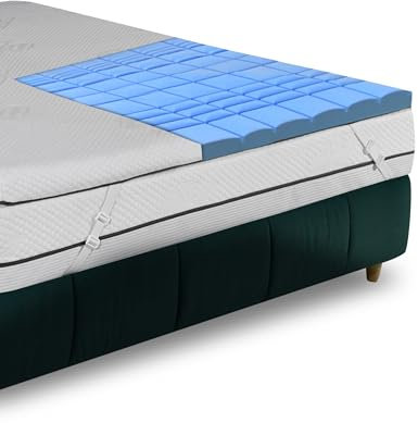 Nuvole di Sonno - Topper Serenity Matrimoniale 160x200 Ortopedico in Memory Foam Sfoderabile con Elastici Regolabili spessore 6 cm Correttore Made in Italy, Disp. Medico Detraibile nr. 2781798