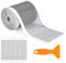 CutitiUU Einweg Abfluss Haarfänger Abflusssieb Duschabfluss Duschabfluss Mesh Aufkleber Selbstklebender Haarsieb Dusche mit Plastikspachtel für Duschen Badewannen, Küchen (70mm x 10m)