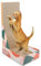 Maxentico Rascador para Gatos, Grandes Carton Cat Scratcher Cardboard en Forma de L, Gato Alfombra Arañazos Tapete, Resistentes Rascadores Arañador, para Gatos de Interior, para Esquinas