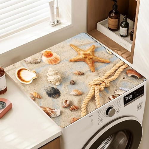 YeahBoom Waschmaschinenauflage 60x60cm,Abdeckung für Waschmaschine,Waschmaschinenabdeckung Universal,Waschmaschinen Auflage Weiche und Zuschneidbare,Waschmaschinenbezug für Waschmaschine Trockner