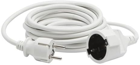 Elektrischer Schlauch, 3 x 1,5 mm, Länge 1 m, Weiß, ideal für Private und gewerbliche Elektroinstallationen