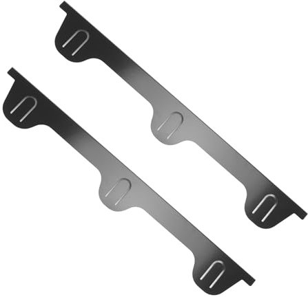 2pcs Edelstahl Herd Lücke Abdeckung Backofen Lücke Füller für Küchenzeile, 59,5 X 8 Cm