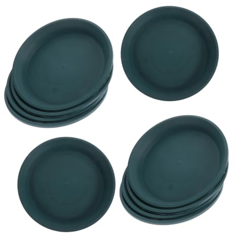 ibasenice 10 Pièces Flower Pot Saucers Heavy Duty Plastic Planter Trays for Indoor Outdoor Plants Root Growth Support Drip Catcher Base