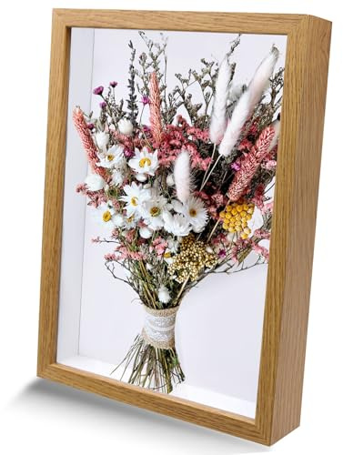 Primasage Cadre Profond avec Vitre pour Objet 3d A4 Cadres Photo Profond À Remplir Facile À Réaliser soi Même Cadre Fleurs Séchées Pour les Bouquets de Mariage, les Souvenirs, les Décorations Diy