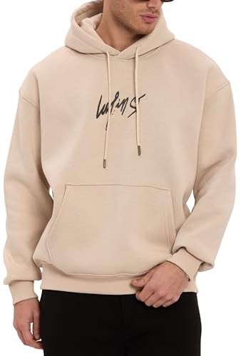 Redbridge by Spruce Hoodie Oversize Kapuzenpullover mit Rückenprint und Frontprint Lässiger Streetwear Hoodie für Alltag Freizeit