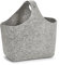 Zeller 14372 Aufbewahrungskorb, Filz, grau 36 x 22 x 47 cm