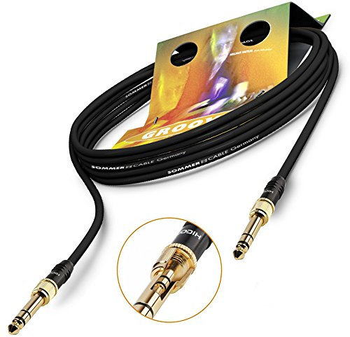 Sommer Cable 50cm Patch- Adapterkabel 6,3mm / 3,5mm Klinke Stecker auf 6,3mm / 3,5mm HICON HI-J3563S | GOHM-0050-SW