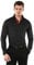Vincenzo Boretti Herren Hemd Body-fit (besonders Slim-fit tailliert) Uni bügelleicht schwarz/weinrot 39-40