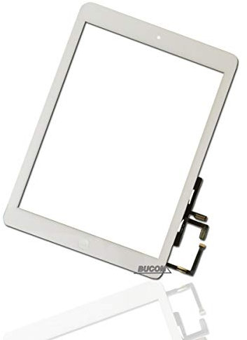 Bucom Display Front Glas Scheibe für Ipad 5 Touch Screen Digitizer A1822 A1823 Weiss 2017