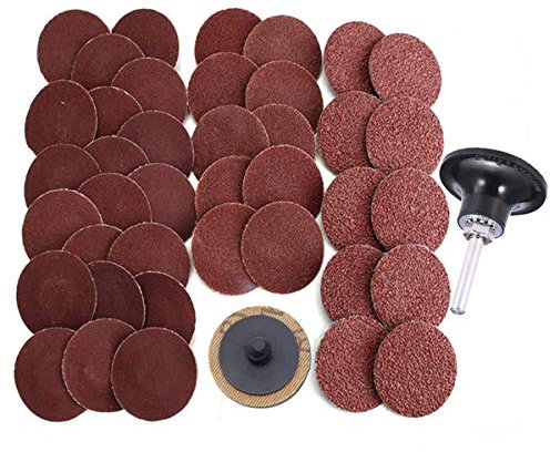 75 mm Disques à changement rapide Rectifieuses VÉZAAR Disques abrasifs Disques à lamelles Meuleuses à lamelles Disques 24 36 60 80 120 Grain Accessoires avec mandrin 6mm 50 Pièces