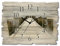 ARTLAND Wanddeko Wanduhr ohne Tickgeräusche aus Holz Quarzuhr 40x30 cm Rechteckig Lautlos Strand Meer Steg Watt Nordsee Maritim Originell T9NK