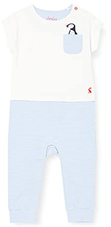 Joules Baby-Jungen Maddox Babystrampler, Blstppuff, 0-1 Monate