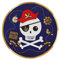 amscan 9909910-66 Lot de 8 assiettes en papier Motif carte au trésor pirate 23 cm