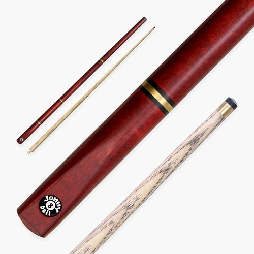 Jonny 8 Ball COMBI Adjustable 5 Piece Ash Snooker Pool Cue - 9mm Tip Elk Master (Burgundy)