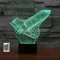 SUPERRUIDALONG 3D Space Shuttle Fernbedienung 16 Farben Nachtlichter Illusion Acryl LED Tisch Nachttisch Lampe Kinder Schlafzimmer Schreibtisch Dekor Geburtstag Geschenke Spielzeug für Kinder