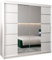 ABIKSMEBLE Armoire Porte coulissante Miroir Verona 4 - Armoire Chambre - Dressing Chambre Adulte - Penderie Vetement Dressing - Garde Robe - Placard Chambre - Armoire 3 Portes - Closet