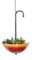 DanDiBo Blumenampel Metall Hängeampel mit Topf Innen Außen Regenschirm Hängepflanzen 57-72 cm 96258 Pflanzenhänger Blumenhänger Topfhänger Blumen (72cm)