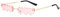 Sonnenbrille in Herzform, Herz Sonnenbrille, Vintage Sonnenbrille Hippie Stil Sonnenbrillen, Rave Brille Schnelle Brille Rave für Hippie Party Zubehör, Unregelmäßige Form Retro (Pink, One Size)