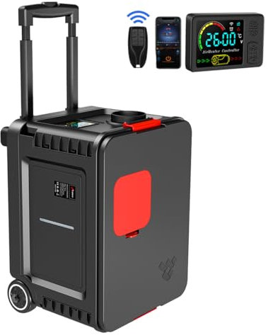HCALORY 5-8KW Diesel Standheizung für Auto & Zuhause - Umweltfreundlich, Robust & Mobil - Ideal für Winter - AC/DC & Autobatteriebetrieb