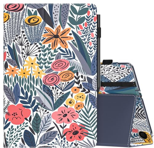 MoKo for Kindle Fire Max 11 Case 13th Gen 11, Blue Leaf Flower | Slim Folding Stand Cover Case for Fire Max 11 Tablet with Auto Wake/Sleep, 2023 Release