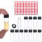 PATIKIL 4ml Clear Glass Vials, 12 Pack Sample Vials with Screw Cap Reagent Media Bottle with Labels Leak-Proof Liquid Sample Glass Vial for Lab Laboratory