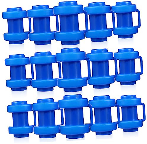 KICHOUSE 16St Abdeckkappen für Trampoline Trampolin-Endkappen Trampolin-Endabdeckung aus Kunststoff Zubehör für Trampolin Kordelzug Komponente Schutz Polkappe Baby Abs