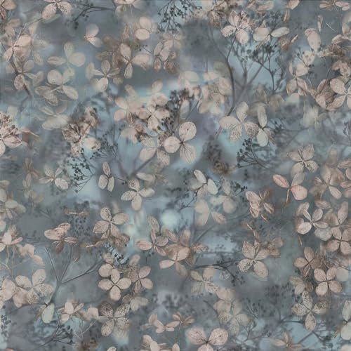 Erismann Vliestapete Zweige Blätter Blüten Floral Blau Beige Grau 10415-08