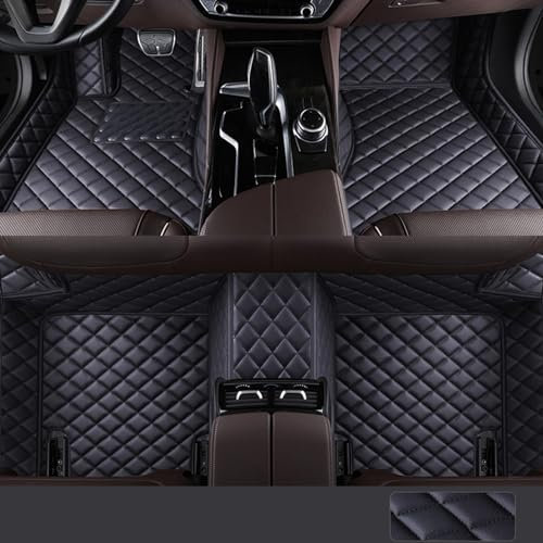 SANQIUTOU Tappetini Auto per Tutte Le Stagioni Antiscivolo Impermeabile Tappeto per Jeep Avenger 2023-2024, Tappeti in Pelle Personalizzati Accessori Auto,Black