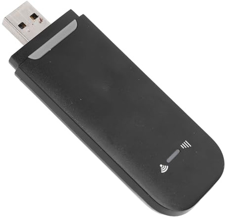 Mobiles USB WLAN, Mobiler WLAN Hotspot, Tragbarer 4G WLAN Router. Standard SIM Karte Einsetzen und Bis zu 10 WLAN Geräte teilen. Unterstützt B1/3/5 (Black)