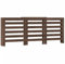 vidaXL Radiator Cover Cabinet - Brown Oak Engineered Wood Slatted Design/Long Shelf for Living Room - Easy Maintenance - 156/205 x 21.5 x 83.5 cm