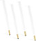 Pieds De Table À Manger Pieds De Meubles Industriels 4 Pieds De Bureau Coniques pour Tables Basses Banc Chaise Commode avec Pieds De Protection Réglables(White/Gold,50cm)