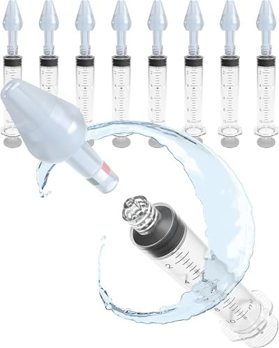 Rino Set Lavaggio Nasale Bambini, Neonati e Adulti, Made in Italy per Soluzione Fisioligica Confezione Grande da 8 Kit Completi, Dispositivo Medico CE