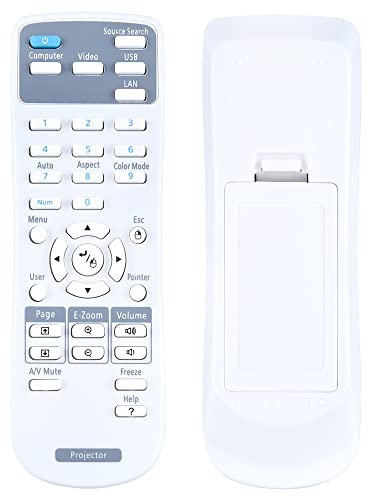 GOUYESHO Neu 1626366 1648806 Ersatz Beamer Fernbedienung für Epson EB-U04 EB-S27 EB-S04 EB-U32 EB-W28 EB-W39 EB-W31 EB-W04 EB-W29 EB-S31 EB-X31 EB-X27 EB-X29 EB-945H EB-955WH EB-965H